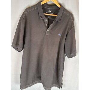 Tommy Bahama Island Zone Men's Polo Golf Shirt Supima Cotton Navy 2XL